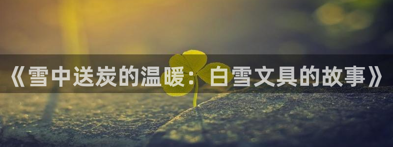 彩名堂官方平台：《雪中送炭的温暖：白雪文